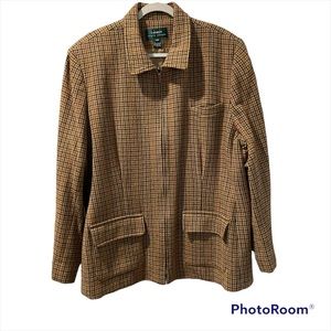 Lauren Ralph Lauren Jacket  Women’s Houndstooth Pure Wool Equestrian Riding 22 W